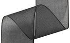 Chiffon Ribbon - Black - (x1 reel 25mtr) - Semi-transparent Organza Chiffon Ribbon Black Chiffon Ribbon - Reel of Ribbon Ideal for all occasions