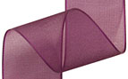 Chiffon Ribbon - Burgundy - (x1 reel 25mtr) - Semi-transparent Organza Chiffon Ribbon Burgundy Chiffon Ribbon - Reel of Ribbon Ideal for all occasions