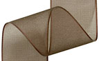Chiffon Ribbon - Chocolate Brown - (x1 reel 25mtr) - Semi-transparent Organza Chiffon Ribbon Chocolate Brown Chiffon Ribbon - Reel of Ribbon Ideal for all occasions