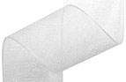 Chiffon Ribbon - Silver - (x1 reel 25mtr) - Semi-transparent Organza Chiffon Ribbon Silver Chiffon Ribbon - Reel of Ribbon Ideal for all occasions