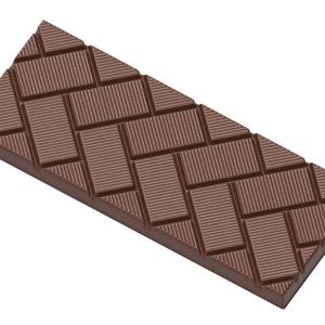 Chocolate World Frame Moulds - CW2453 - Tablet Oblique Cubes - 74gm - 145x58x8mm