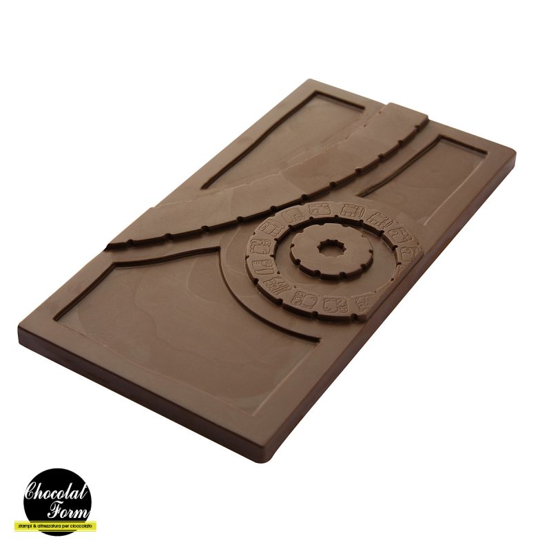 Chocolate World Frame Moulds - CWI_CF0806 - Tablet 115 Gr Maya Calendar - 115gm - 156x80x10mm