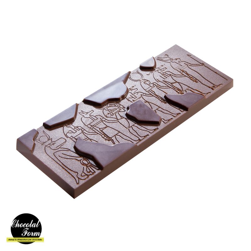 Chocolate World Frame Moulds - CWI_CF0815 - Egyptian Hieroglyphs Tablet - 83gm - 150x56x10mm