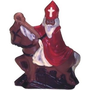 Chocolate World Hollow Figure Moulds - H126 - Saint Nicolas On Horse 140mm - 140x102x42mm