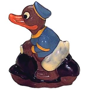 Chocolate World Hollow Figure Moulds - H521 - Chocolate Mold Duck On Scooter 125mm - 125x97x41.5mm