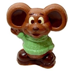 Chocolate World Hollow Figure Moulds - H551037/A - Mouse Boy 80mm - 80x68x39mm