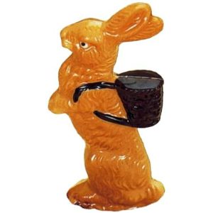 Chocolate World Hollow Figure Moulds - H685 - Rabbit With Basket 225mm - 225x110x46.5mm