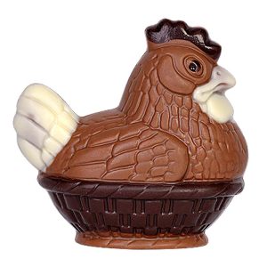 Chocolate World Hollow Figure Moulds - HB144B - Chicken + Basket 55mm - 55xN/AxN/Amm