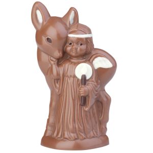 Chocolate World Hollow Figure Moulds - HB154 - Angel + Deer 122mm - 122x65x47mm