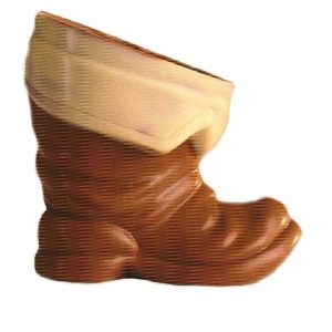 Chocolate World Hollow Figure Moulds - HB503 - Boot Open 100mm - 100x103x70mm