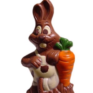 Chocolate World Hollow Figure Moulds - HB564A - Hare + Carrot 130mm - 130x73x40mm