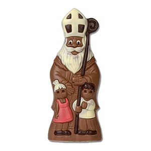 Chocolate World Hollow Figure Moulds - HB571 - Saint Nicolas + Children 650mm - 650x270xN/Amm