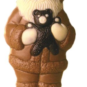 Chocolate World Hollow Figure Moulds - HB635 - Santa Claus + Bear 146mm - 146xN/AxN/Amm