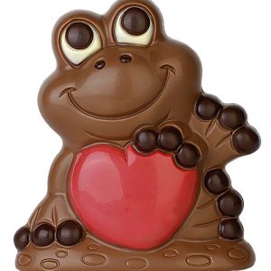 Chocolate World Hollow Figure Moulds - HB8010 - Frog + Heart 127mm - 127x112x61mm