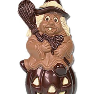 Chocolate World Hollow Figure Moulds - HB8014 - Witch + Pumpkin 130mm - 130xN/AxN/Amm