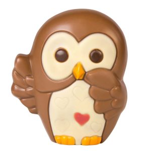 Chocolate World Hollow Figure Moulds - HB8076 - Owl Pauline 76mm - 76.1x67.6x50.8mm