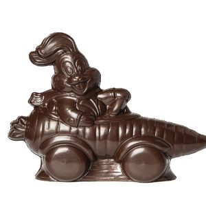 Chocolate World Hollow Figure Moulds - HC10008 - Rabbit In Carrot Car 210mm - 185xN/AxN/Amm