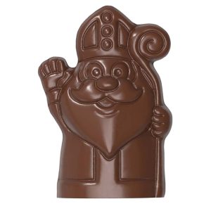 Chocolate World Hollow Figure Moulds - HM025 - Magnetic Saint Nicholas Waves 150mm - 105x68x150mm