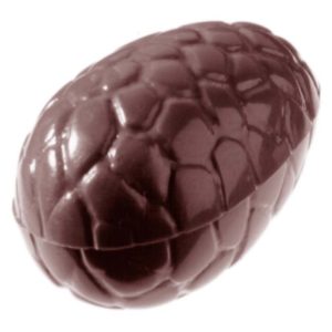 Chocolate World Frame Moulds - CW1050 - Egg Kroko 29mm - 4gm - 29x21x10mm