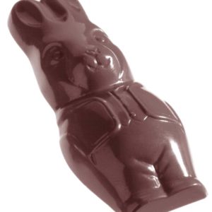 Chocolate World Frame Moulds - CW1055 - Smiling Hare - 20gm - 74x31x14mm