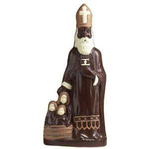 Chocolate World Hollow Figure Moulds - H124 - Th Saint Nicholas/Child. 200mm - 200x96x56mm