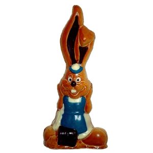 Chocolate World Hollow Figure Moulds - H221033/C - Rabbit With Bag - 190x97x58mm