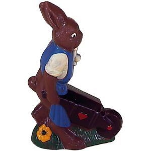 Chocolate World Hollow Figure Moulds - H285 - Hare/Wheelbarrow 310mm - 310x203x97mm