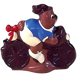 Chocolate World Hollow Figure Moulds - H569 - Hare On Bike 225mm - 225x205x58mm