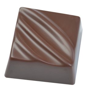 Hans Brunner Frame-Moulds - Square praline with design - HB-0009-S - Dimensions: Length: 26 mm