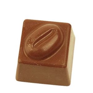 Hans Brunner Frame-Moulds - Square praline with coffee bean - HB-0205.105-S - Dimensions: Length: 25 mm