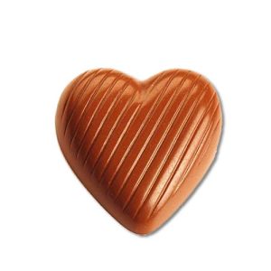 Hans Brunner Frame-Moulds - Heart with lines - HB-0736-S - Dimensions: Length: 30 mm