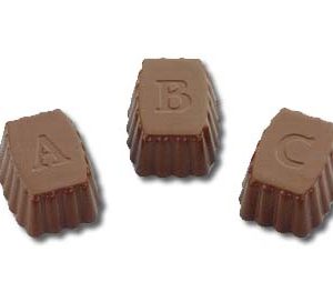 Hans Brunner Frame-Moulds - Alphabet-Pralines A-Z - HB-0981-S - Dimensions: Length: 34 mm