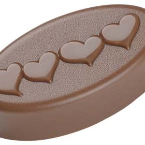 Hans Brunner Frame-Moulds - Oval praline Valentine's Day #1 - HB-9026-S - Dimensions: Length: 44.5 mm