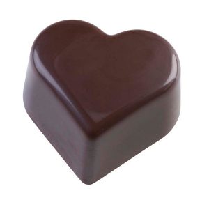 Hans Brunner Frame-Moulds - Heart praline - HB-9060-PC - Dimensions: Length: 25.1 mm