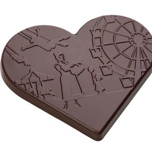 Hans Brunner Hand-Moulds - Tablet heart "Oktoberfest" - HB-9135-PC - Dimensions: Length: 107.5 mm