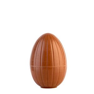 Hans Brunner One-Shot - Standing egg with lines - OS-0161-SZ - Dimensions: Length: 18.7 mm