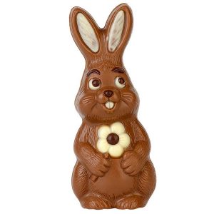 Hans Brunner Spinning-Moulds - Standing rabbit with flower - SE-0558-L - Dimensions: Length: 130 mm