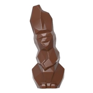 Chocolate World Hollow Figure Moulds - HM041 - Magnetic Laughing Hare Origami 150mm - 59x59x150mm