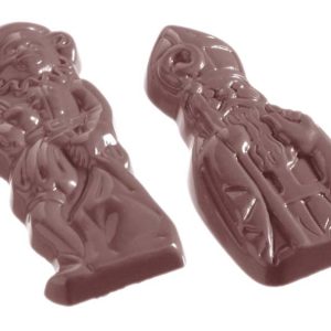 Chocolate World Frame Moulds - CW1078 - St Nicholas & Pete 2 Fig. - 9.5gm - 67x29x8mm