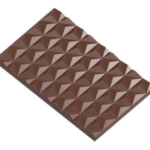 Chocolate World Frame Moulds - CW12006 - Tablet With Star Pattern - 63.5gm - 123.5x76.5x7.5mm