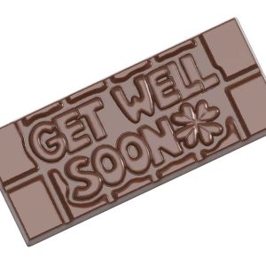 Chocolate World Frame Moulds - CW12013 - Tablet Get Well Soon - 45gm - 118x50x8mm