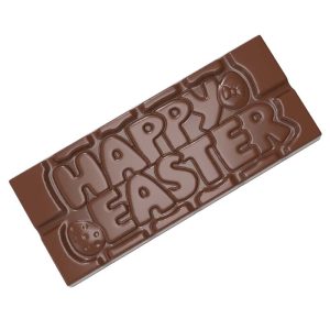 Chocolate World Frame Moulds - CW12029 - Tablet Happy Easter - 45gm - 118x50x8mm