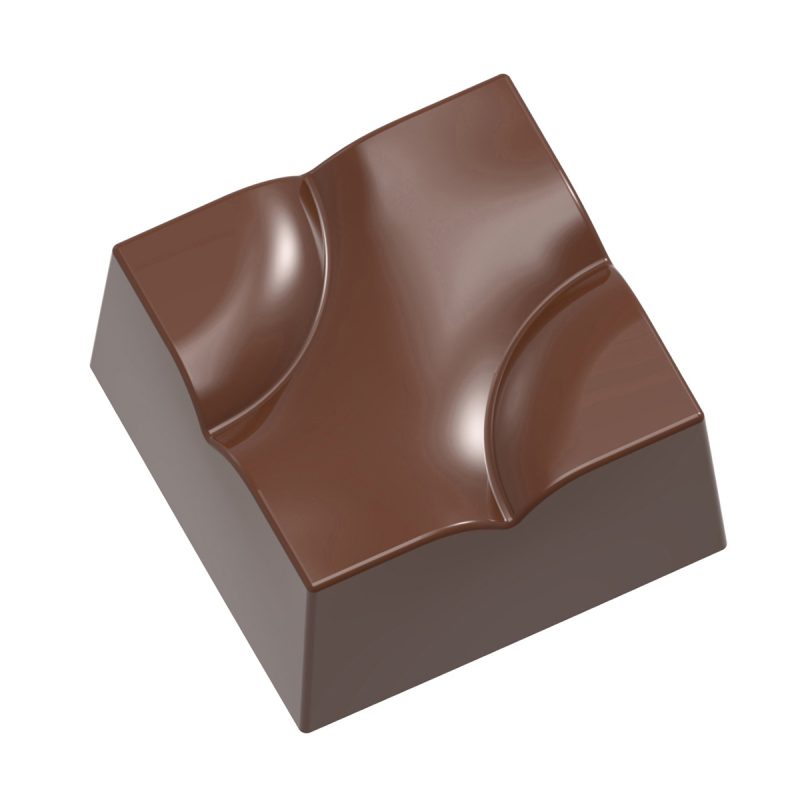 Chocolate World Frame Moulds - CW12089 - Bumpy Cube - 12.8gm - 28x28x15.5mm