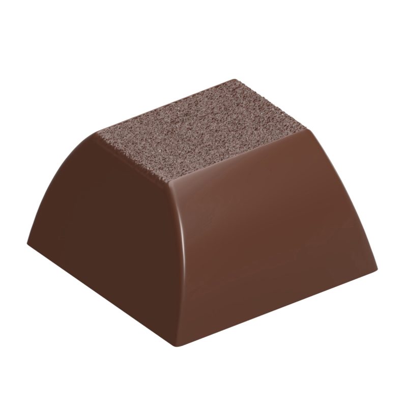 Chocolate World Frame Moulds - CW12093 - Textured Cube - 12.3gm - 28.5x28.5x17mm