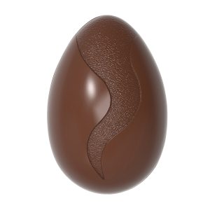 Chocolate World Frame Moulds - CW12107 - Egg With Flame 70mm - Nora Chokladskola Ab - 43gm - 70x47x21.5mm