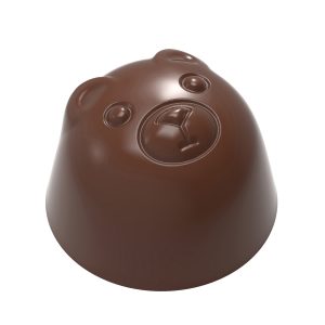 Chocolate World Frame Moulds - CW12118 - Bear Praline - Nora Chokladskola Ab - 12.7gm - 30x30x22mm