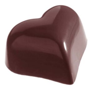 Chocolate World Frame Moulds - CW1218 - Small Puffy Heart 14 Gr - 14gm - 30x36x19mm