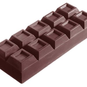 Chocolate World Frame Moulds - CW1309 - Block +/- 1 Kg - 1090gm - 268x112x40mm