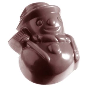 Chocolate World Frame Moulds - CW1333 - Snow Man - 15gm - 38x30x20mm