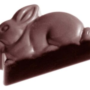 Chocolate World Frame Moulds - CW1362 - Rabbit - 12gm - 38x25x14mm